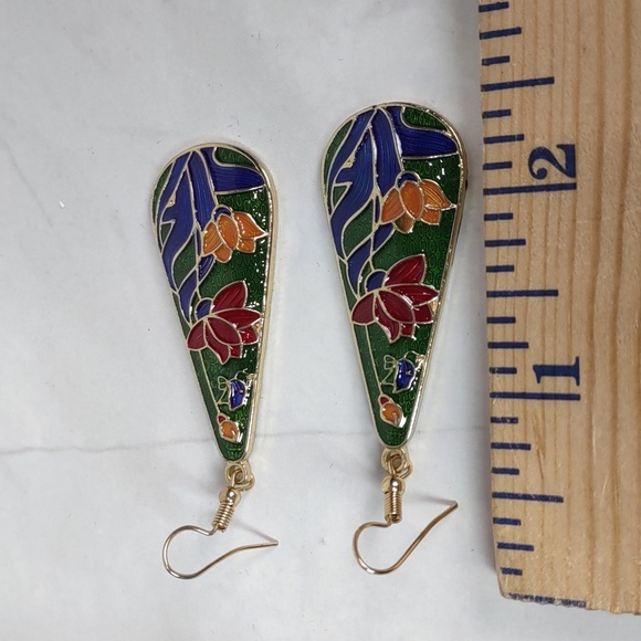 Cloisonne Earrings - Picture 3 of 5
